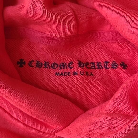 Chrome Hearts Matty Boy Chomper Flame Logo Hoodie Red-orange size Small nwt - Picture 6 of 9